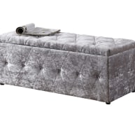 Crushed Silver Blanket Box