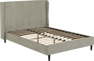 Amelia 4'6" Bed Grey Fabric - Image 3