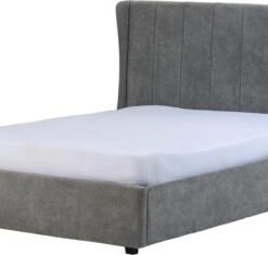 Alternative view of Amelia Plus Dark Grey Fabric 5' Storage Bed