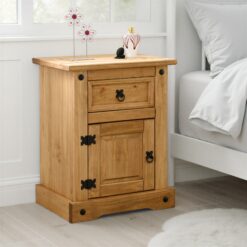 Corona 1 Drawer 1 Door Bedside