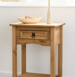 Corona 1 Drawer Console Table with Shelf