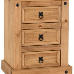 Corona 3 Drawer Bedside Locker