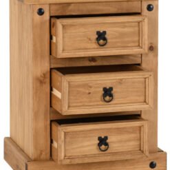 Alternative view of Corona 3 Drawer Bedside Locker