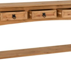 Alternative view of Corona 3 Drawer Console Table With Shelf