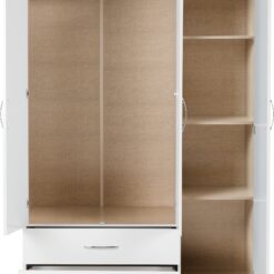 Alternative view of Nevada 3 Door 2 Drawer Mirrored Wardrobe