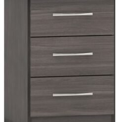 Nevada 3 Drawer Bedside