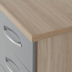 Alternative view of Nevada 3 Drawer Bedside Chest
