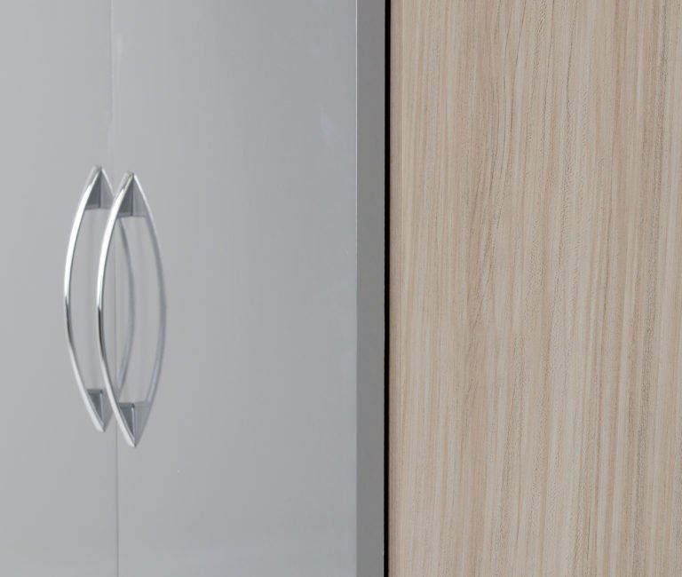 Nevada 4 Door 2 Drawer Mirrored Wardrobe - Image 5