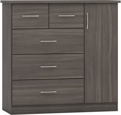 Nevada 5 Drawer Low Wardrobe