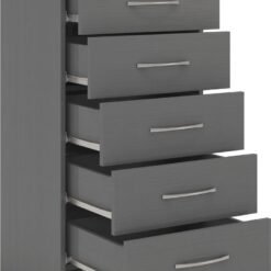 Alternative view of Nevada 5 Drawer Narrow Chest