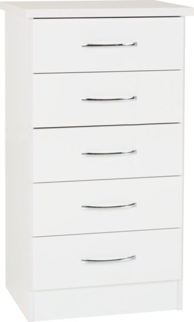 Nevada 5 Drawer Narrow Chest