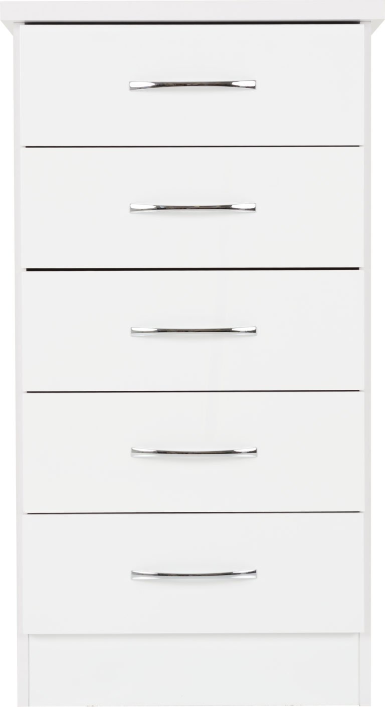 Nevada 5 Drawer Narrow Chest - Image 3