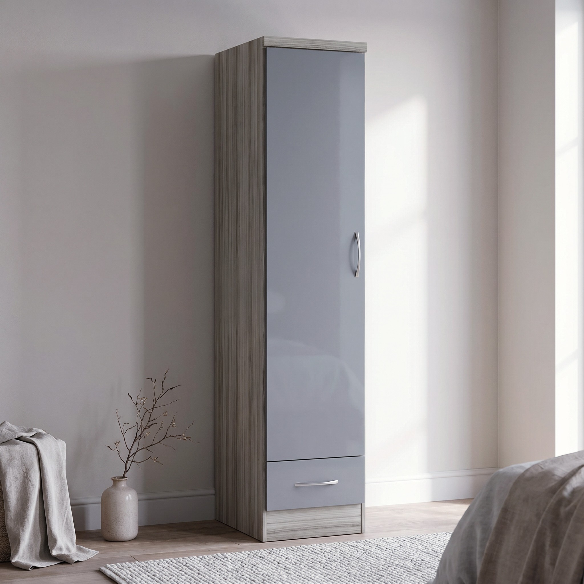 Nevada 1 Door 1 Drawer Wardrobe