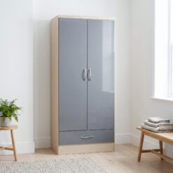 Nevada 2 Door 1 Drawer Wardrobe