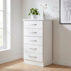 Nevada 5 Drawer Narrow Chest