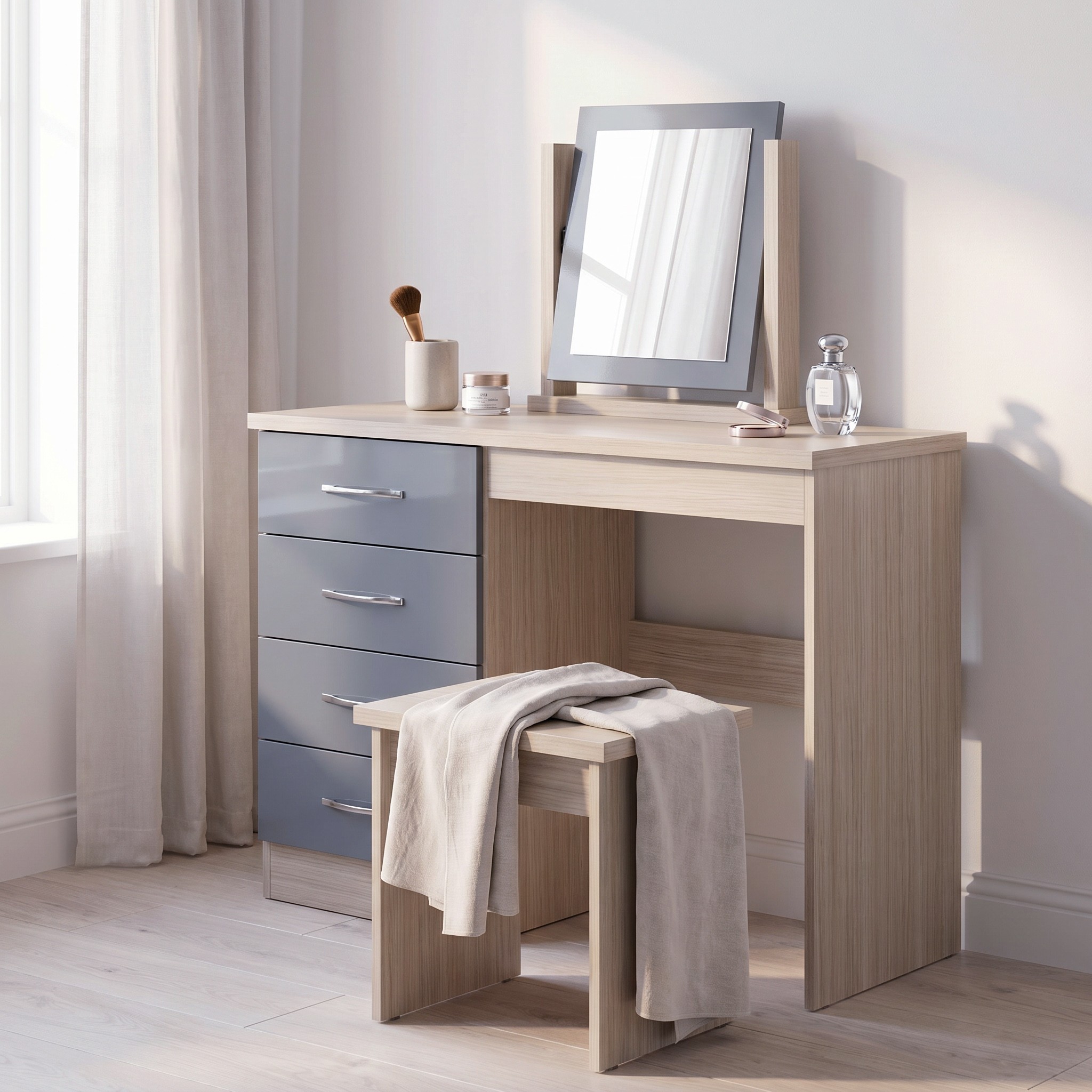 Nevada 4 Drawer Dressing Table Set