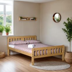 Rio 4'6" Bed – Distressed Waxed Pine