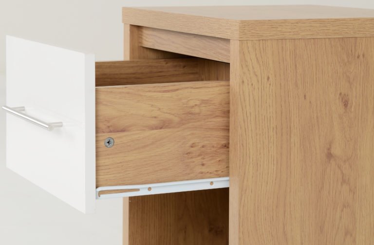 Seville 1 Drawer Bedside Cabinet - Image 4