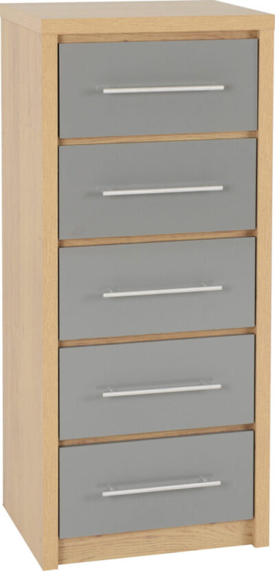 Seville 5 Drawer Narrow Chest