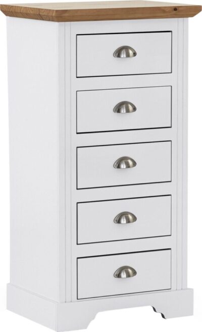 Toledo 5 Drawer Narrow Chest