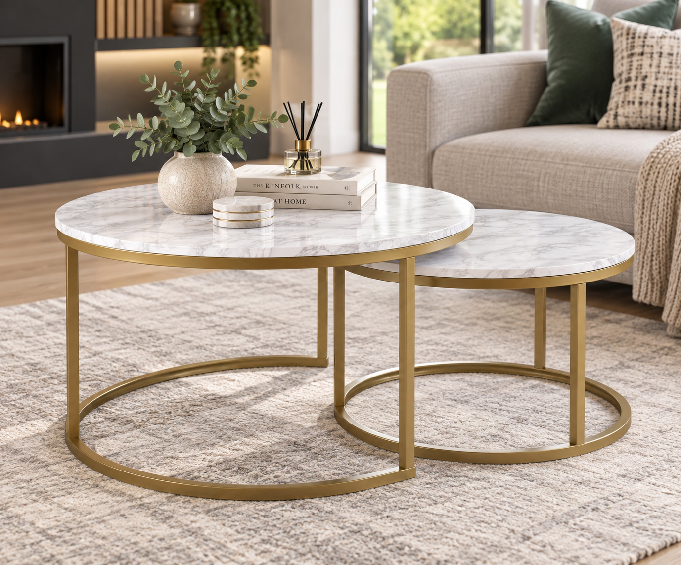 Dallas Round Coffee Table Set