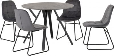 Athens Round Dining Sets with Lukas Chairs or Avery Chairs