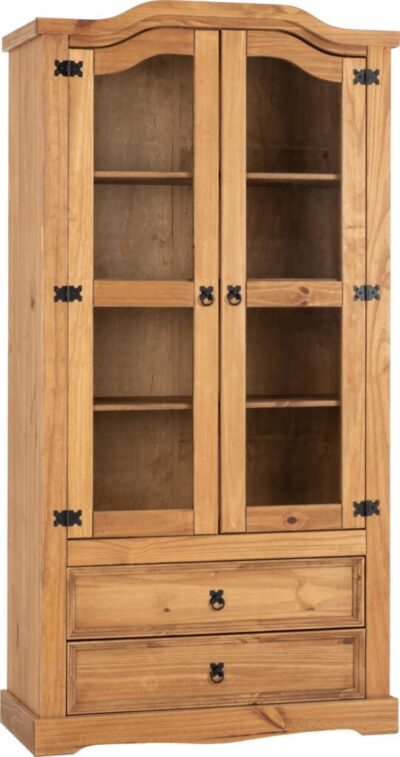 Corona 2 Door 2 Drawer Glass Display Unit