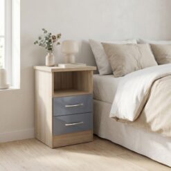 Nevada 2 Drawer Bedside