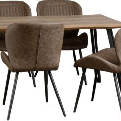 Quebec Wave Edge Dining Set