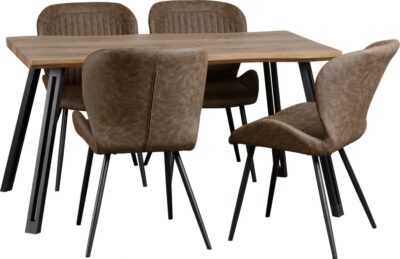 Quebec Wave Edge Dining Set