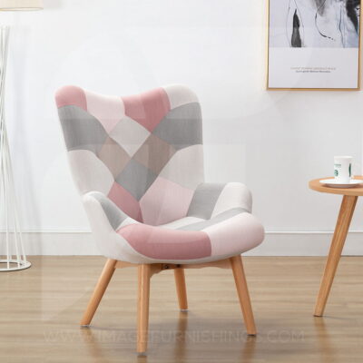 Willow Pink Patchwork Chair