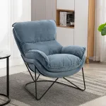 Bray Fabric Chair Washed Denim