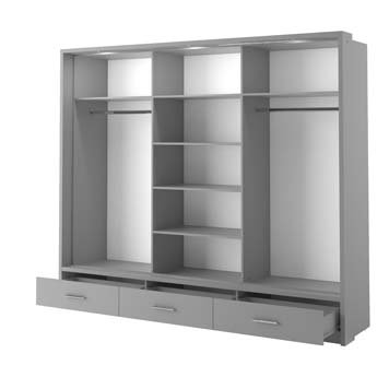 Alpha Grey Sliderobe 2.5m - Image 2