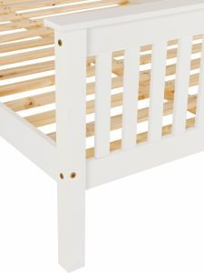 Monaco 4' Bed High Foot End White - Image 6