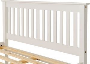 Monaco 4' Bed High Foot End White - Image 4