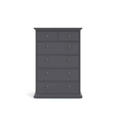 Paris 6 Drawer Chest Grey