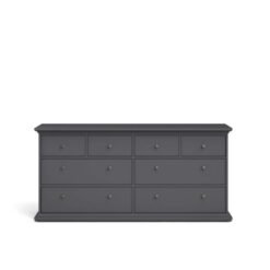 Paris 8 Drawer Chest Grey