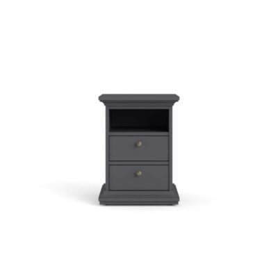 Paris Small Bedside Grey