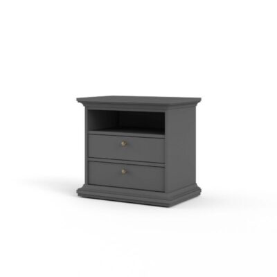 Paris Large Bedside Grey