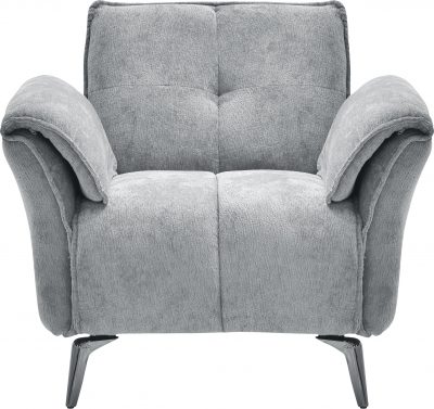 Amalfi 1 Seater Sofa Grey Fabric