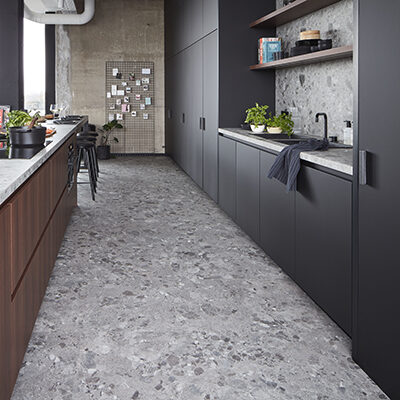 Pure Urban Stone Terazzo Light Grey / LVT Tile