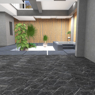 Hydrostone Tile Marble Black 6.5MM / SPC