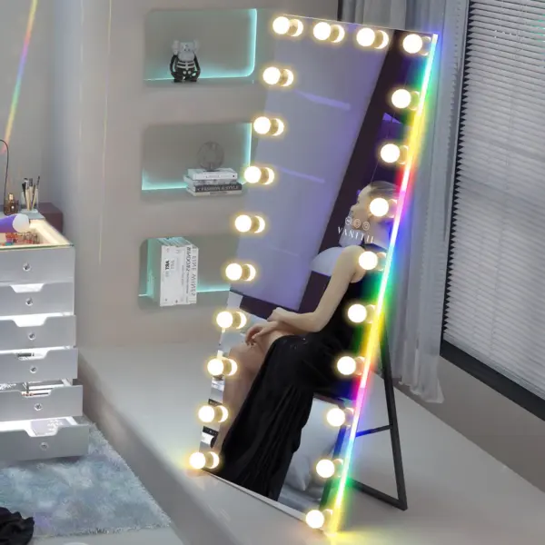 VANITII Hollywood Vanity Mirror - Full Length Vanity Mirror with RGB - Image 4