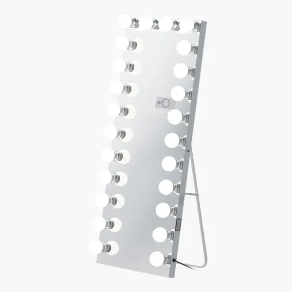 VANITII Marilyn Hollywood Vanity Mirror - Full Length Wall Mountable Vanity Mirror with 24 Dimmable LED Bulbs