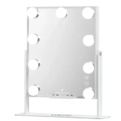 Alternative view of VANITII Hollywood Mirror 9 Dimmable LED Bulbs Music Mirror