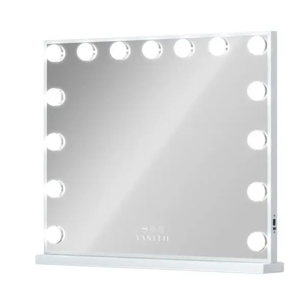 VANITII Hollywood Vanity Mirror 15 Dimmable LED Bulbs Music Mirror - Image 3