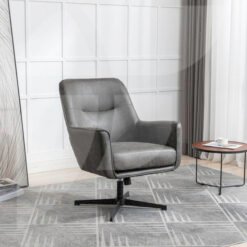 Felicia Swivel Chair Charcoal