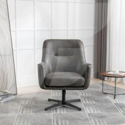 Alternative view of Felicia Swivel Chair Charcoal
