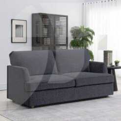 Felix Sofa Bed Dark Grey w/Hinged Drop Back