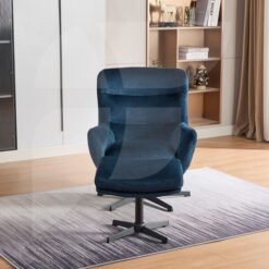 Alternative view of Isla Swivel Recliner with Footstool Deep Ocean